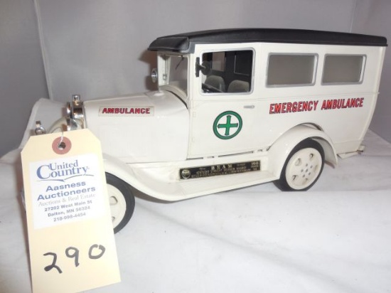 Ambulance w/sealed Jim Beam Bottle