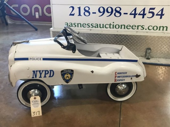 NYPD Police Pedal Car- White