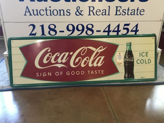 Classic Coca-Cola Fish Tail Sign