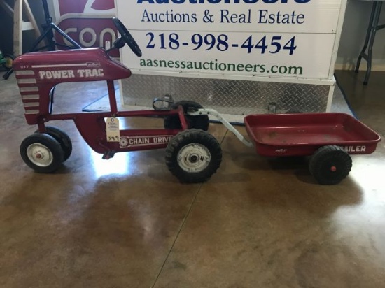 Classic Amf Pedal Tractor & Trailer