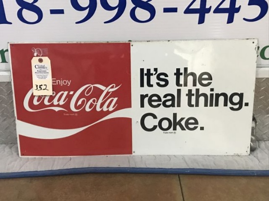 Classic Coca-Cola Sign- “It’s the Real Thing”