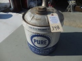 Pure Oil 5 gal. gas can