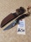 Olsen O.K. Brand Custom Made Hunting Knife w/Sheath