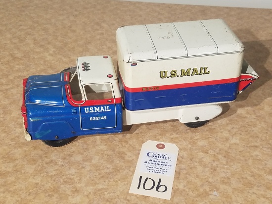 MAR US mail truck #622145 Lic Plate 1-77-R