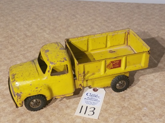 Buddy L Sand & Stone yellow dump truck