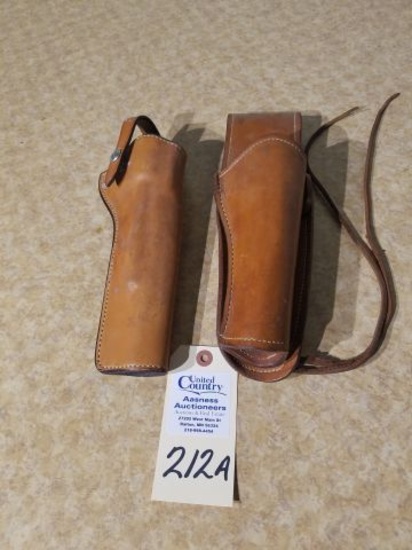 2 quality leather revolver holsters