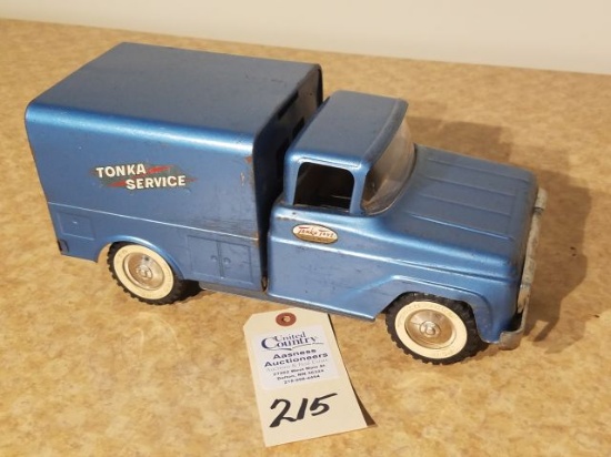 1958 blue Tonka service truck