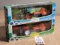 Farm Tractor Sets- Green and Red Tractors w/Rotary Tillers (NIB)