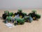 Ertl plastic John Deere Tractors and combines- 7 total