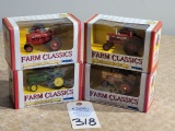 Ertl Farm Classics Farmall MTA Farmall 350, Case 800 and John Deere 4010 Tractor (NIB) Die Cast 1/43