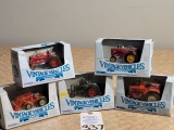 Ertl Vintage 1/43 Die Cast Tractors Allis Chalmers D21, Massey Harris 44, Farmall 300, Massey Harris