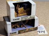 Ertl 1/50 Die Cast case 1850K Dozer and Case 580 backhoe 2 total (NIB)