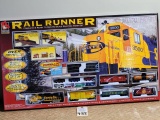 Life Like trains rail runner HO Scale electric train set- over 70 pieces (NIB)