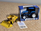 Ertl Die-Cast New Holland Combine and Tractor