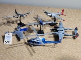 Die-Cast NYC Police Helicopter and Model Airplanes