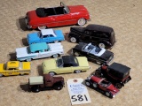 Box of Assorted Die-Cast and Metal Cars
