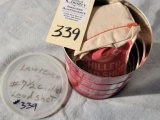 25lb bag in can- Lawrence #7 ½ Chilled Lead Shot (orig bag)
