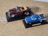 Die Cast 1941 Chevrolet Deluxe Convertible and Die Cast 1957 Chevy Bel Air
