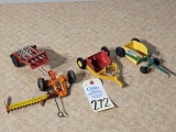 Vintage Toys- Scapers, Mower and Hay Loader