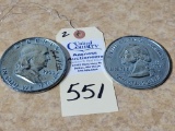 (2) Joe Ertl Scale Models Coins