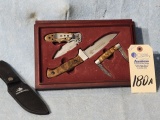 3pc Winchester Knife Set w/case