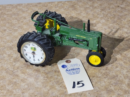 JD "B" Tractor Clock Danbury Mint