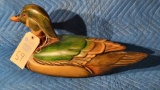 Large Wooden Duck Decoy Hand Carved