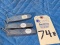 (3) US Military Camillus Folding Stainless Pocket Knives