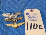 Aviation Silver Wings Pin (unmarked) &