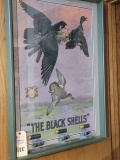 Framed Copy of Rare Black Shells Poster