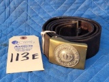 WWII German Leather Belt w/buckle “Gott Mit Uns”
