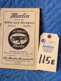 Original 1915 Marlin Firearms Rifles and