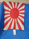 Original 33in x 25in Silk Japanese WWII Battle Naval Flag