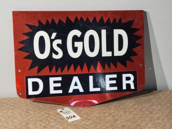 Metal Aluminum O’s Gold Dealer Seed Sign