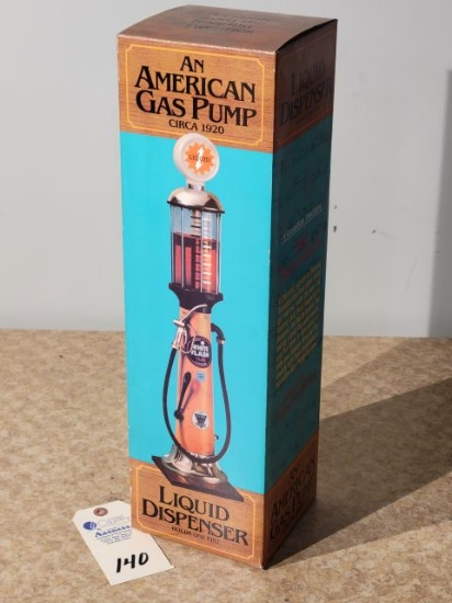 An American White Flash Gas Pump
