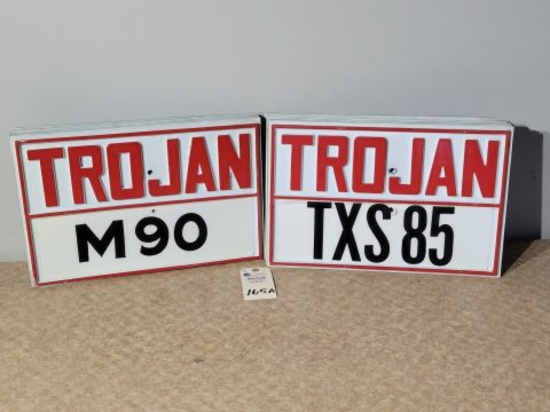 Trojan Plastic Field Signs (11) 18in x 12in