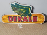 (2) Vintage Press Board DeKalb Seed Corn Sign