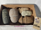 (5) Stone Hammers, Axes, Grindstones, Etc 