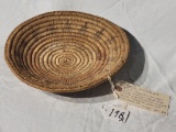 Coiled Grass and Yucca Plant Basket 11 ½”