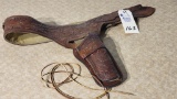 Tooled Leather 22cal Revolver Holster