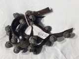 (24 Bell) Vintage Brass Sleigh Bell String w/63”