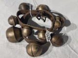 (10 Bell) Vintage Brass Sleigh Bell String