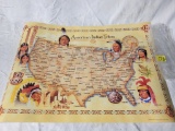 United States Native American Indian Tribe Map 