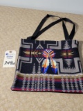 Pendleton Style Wool Purse/Handbag 12.5” x 13”