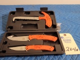 RMEF Browning 3 pc knife set