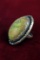 Men's Turquoise & Silver Ring, Sz. 12.5