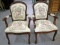 2 Arm Chairs w/ Carved Details - Recent