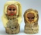 Alaska Eskimo Carved Iti & Nuni Dolls