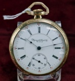 Plymouth (by Illinois) 16 size, 17 Jewel Pocket Watch, Ca. 1907