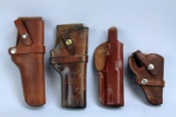 4 Leather Western Style Holsters